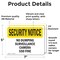 Signmission No Dumping Surveillance Camera $50 Fine OSHA Security Notice Sign, Vinyl Decal, 7in W x 5in L, 2PK OS-2PACK-SN-D-57-L-11494 - alternate 3